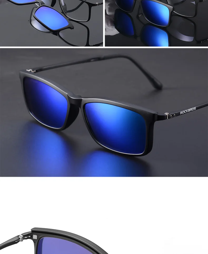 ROCKBROS Велосипед индивидуальные близорукость солнцезащитные очки UV400 близорукие очки двойные линзы поляризованные линзы Велоспорт Вождение велосипед очки
