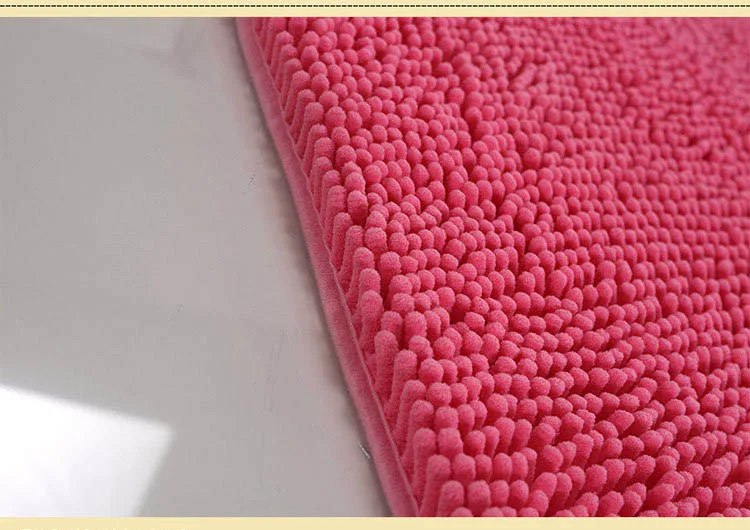 17-Цвет анти-скольжения ковры ткань с ворсом из шенили красный Ванная комната коврики для дома украшения Гостиная на коврике арабских цифр впитывающие коврики ковер