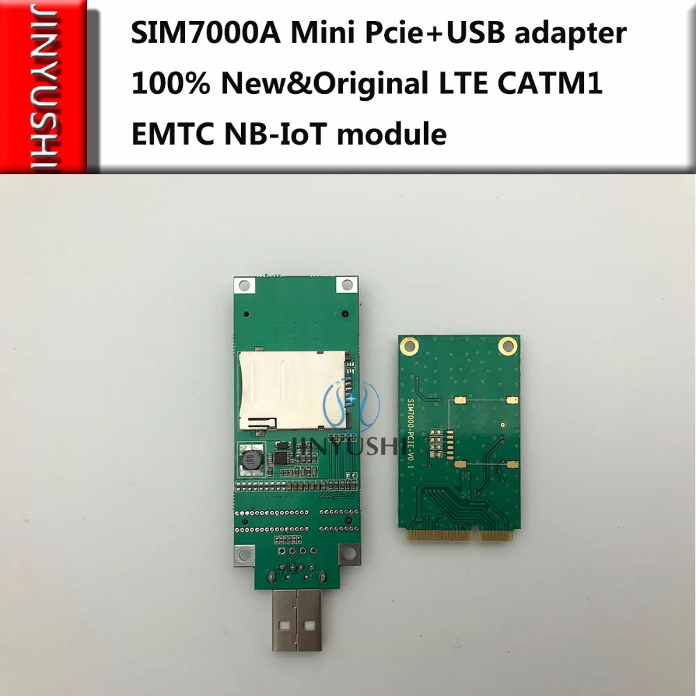 Jinyushi para Sim7000a Usb + 100% Iot em o Estoque Mini Pcie Adaptador Novo Original Lte Catm1 Emtc Nb-módulo Frete Grátis & - Imagem 2