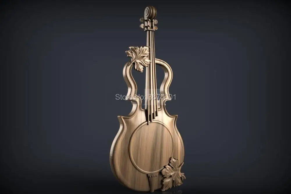 

Violin 3D STL Model for CNC Router Engraver Carving Machine Relief Artcam Aspire