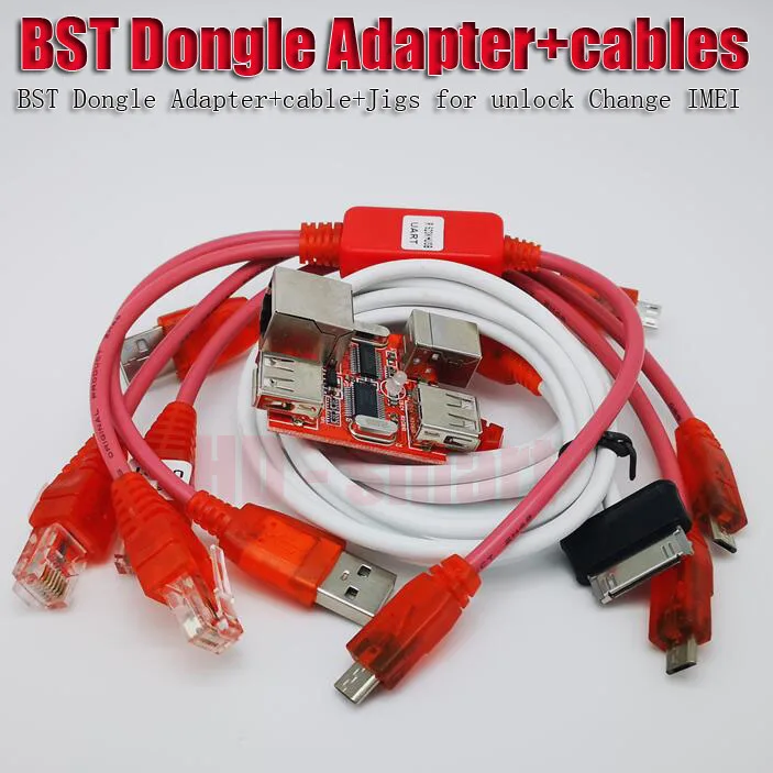 

BST Dongle Adapter+cables+Jigs for unlock Change IMEI (without BST Dongle)