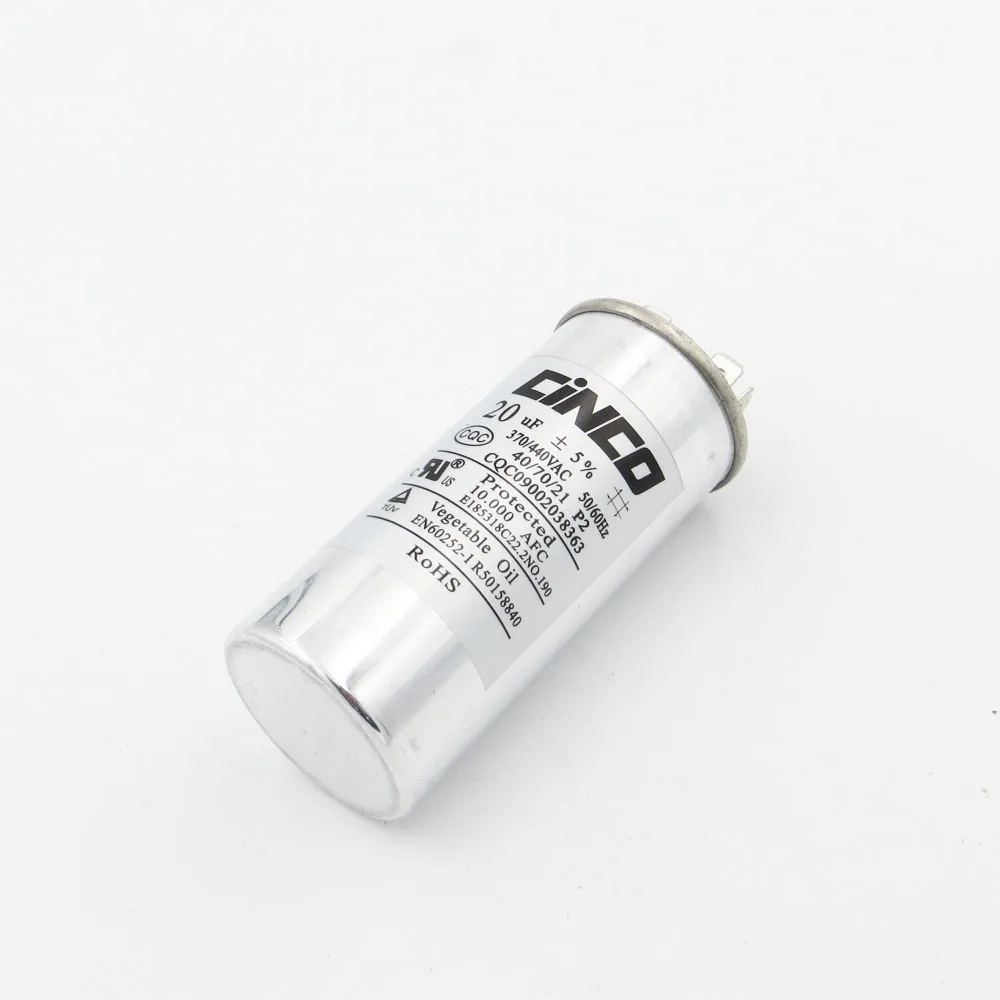 Mars 12014-20 uF MFD x 370 VAC Genteq Replacement Capacitor Oval # C320L 27L1002