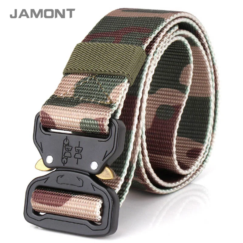 2018 Men Camouflage Tactical Belt Canvas Waistband Army Military Combat Belts for Men W576