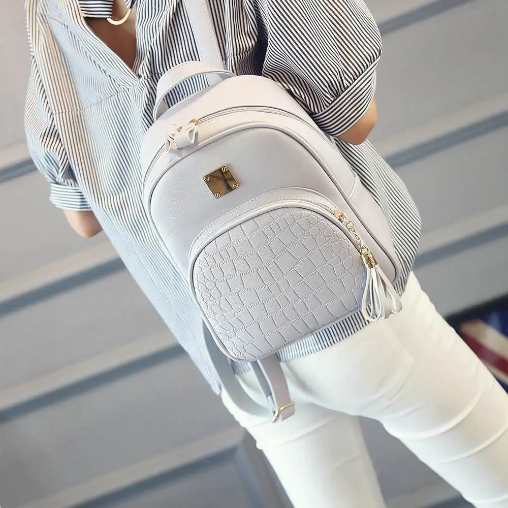

NIBESSER Backpacks Woman 2018 Mini Leather Backpack Female Solid Color Bookbag Mochila Gift Backbag Backpack Schoolbag For Girls