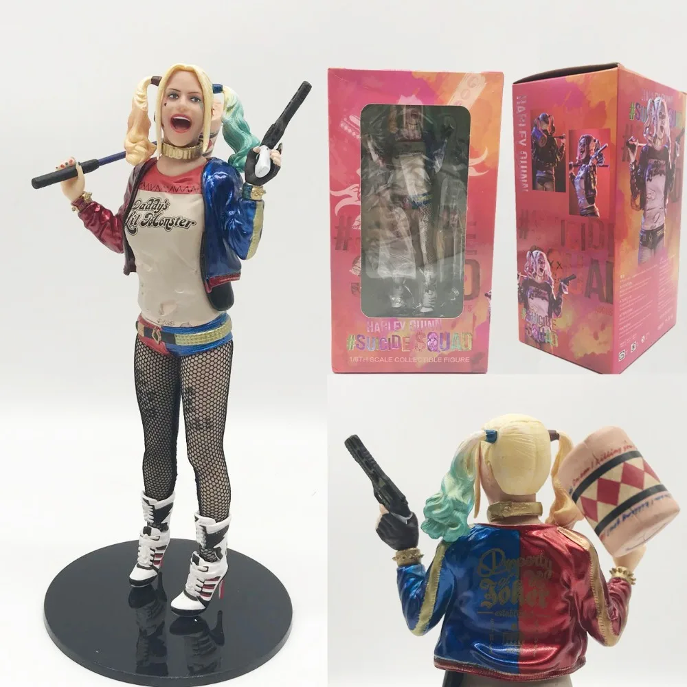 

18 cm Movie Suicide Squad Figura Harley Quinn Batman Begins Arkham Action PVC Figure Da Collezione Model Toy Regalo Di Natale