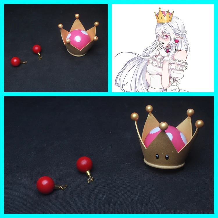 

Game Super Mario Cosplay Accessories Princess King Boo Cosplay Accessories headwear Mushroom imperial crown cosplay headgear