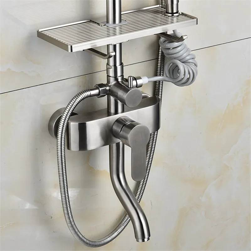

New high-grade authentic SUS304 stainless steel with fu washer four shower a undertakes to shower set