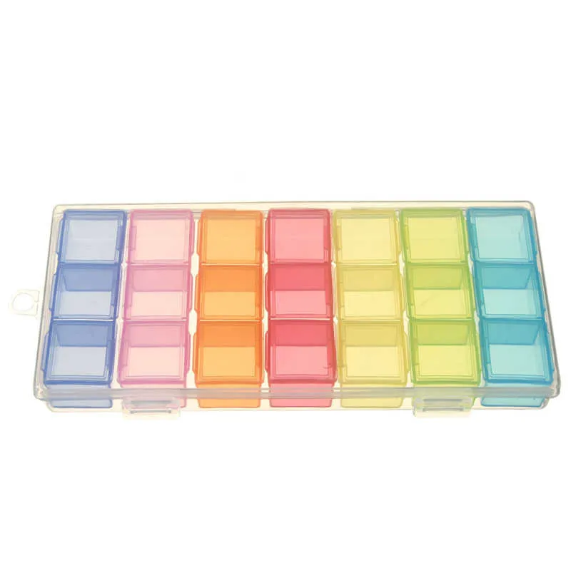 

21 Slots 7 Days Tablet Weekly Portable Multifunction Pill Medicine Box Holder Storage Organizer Container Medical Splitters kit