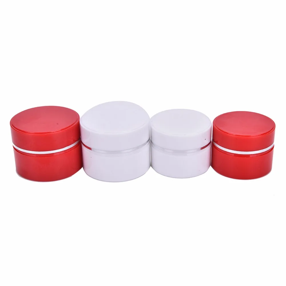 Buy 15ml 30ml red white Makeup Face Cream Container