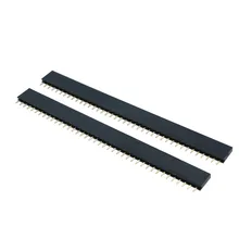 10PCS 1X40 PIN Single Row Feminino Em Linha Reta Pin Header 2.54 MILÍMETROS PITCH Conector Tira Tomada 140 40p 40PIN PARA PCB Arduino