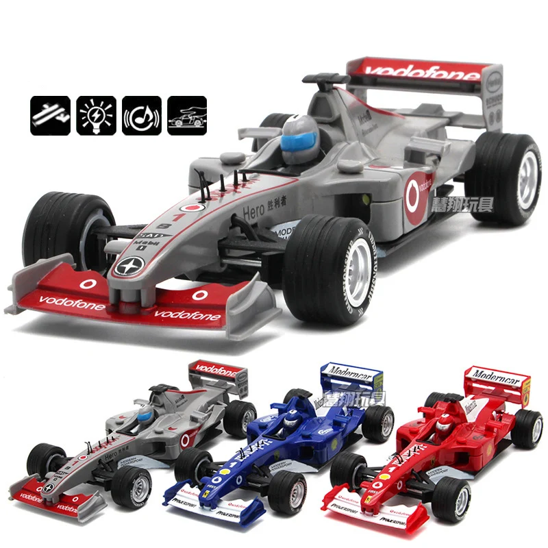 

1:28 Mclaren F1 Formula 1 Alloy Car Model Diecast Metal With Pull Back Function Sound Light For Kids Toys Free Shipping