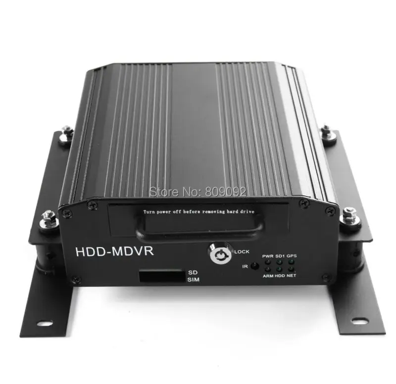 4-канальный автомобильный комплект и жесткий диск HDD автомобильный видеорегистратор Мобильный DVR