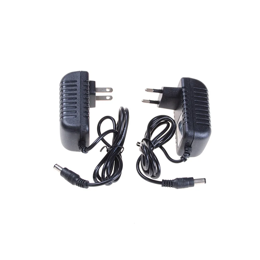 1Pc Power Supply Adapter 12V2A AC 100V-240V Converter Adapter DC 12V 2A 2000mA EU/ US Plug 5.5mm x 2.1-2.5mm for LED CCTV