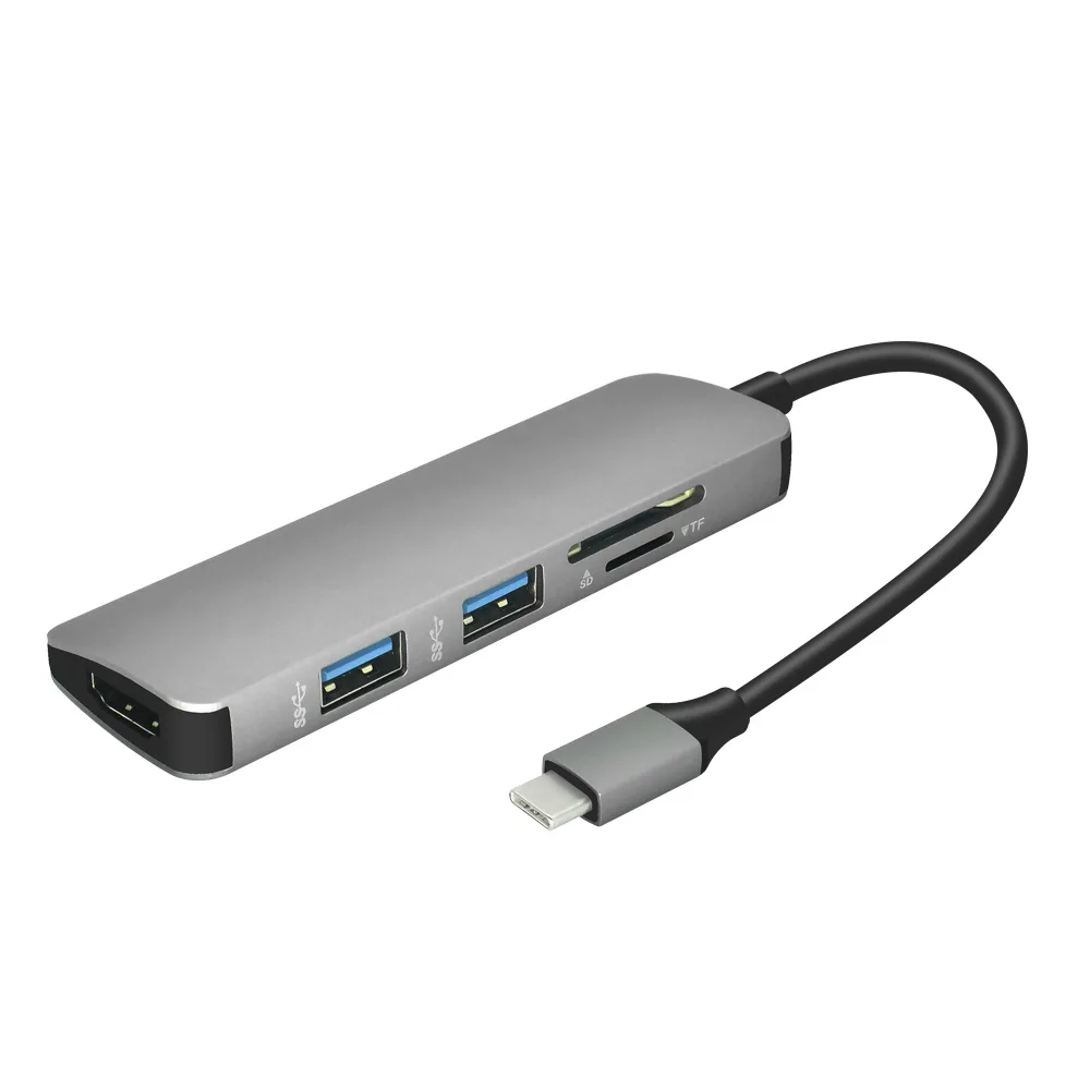 

Type-c docking station for typec to HDMI hub splitter with card reader usb c to usb 3.0 adapter macbook usb hub for Huawei P30