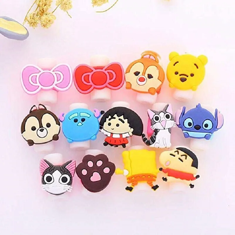 

Cartoon Cable Protector USB Charging Data Line Cord Protector Case Cable Winder Cover For iPhone4 4s 5 5s 6 6plus 6s 7 8