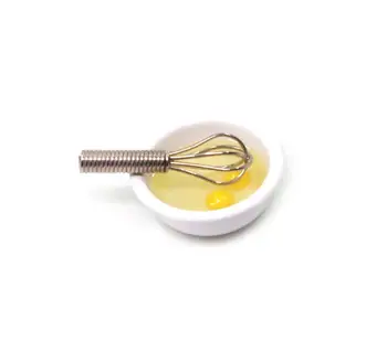 

Doll house kitchen accessories mini food play egg beater plus egg model set