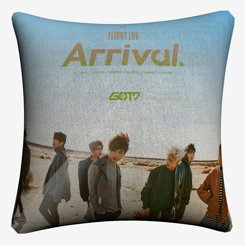GOT7 Корея BTS музыкальные фигуры декоративное хлопковое белье Наволочка 45x45 см для