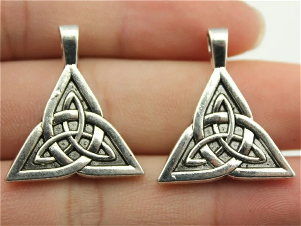 Buy WYSIWYG 4pcs 28x24mm Charm Triquetra Symbol