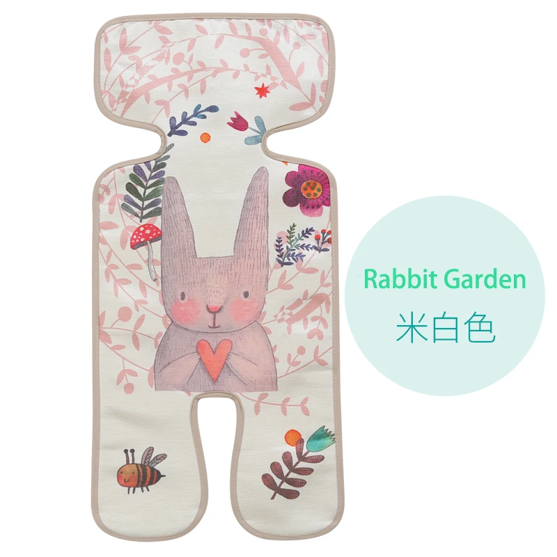 

Child Baby Summer Ice Silk Baby Trolley Car Safety Seat Mat Cushion Machine Washable Folding Baby Car Seat Mat