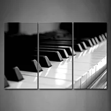 3 Pieces Picture Painting Wall Art Room Decor Print Poster piano series Wall Pictures for Living