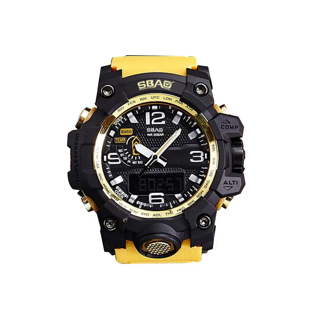 

Men's Sport Quartz Analog Digital Alarm Date Week Stopwatch Business Wrist Watch