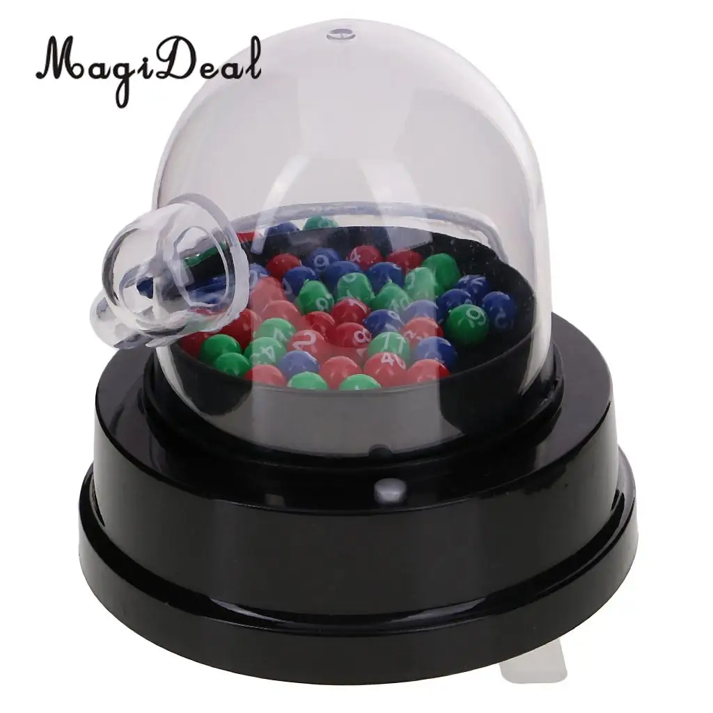 MagiDeal Mini Electric Lucky Number Picking Machine for Lottery Bingo Games Party Nightclubs Cafes Karaoke Dance Halls Gag Toy