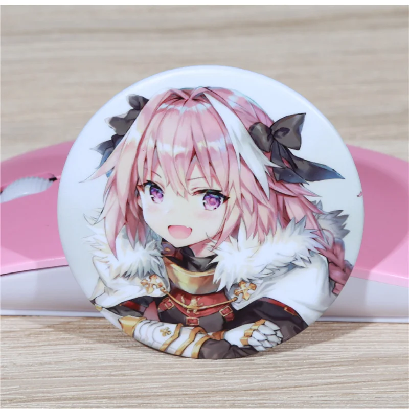 FFFPIN 5,8 см брошь Япония Fate Astolfo мальчик девочка милая круглая булавка Русский мультфильм нагрудник значок монета значок ткань рюкзак Декор