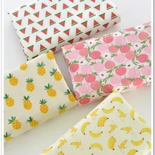 Серия фруктов, детская хлопковая ткань, хлопок, простыня, ткань для шитья, Лоскутная Ткань