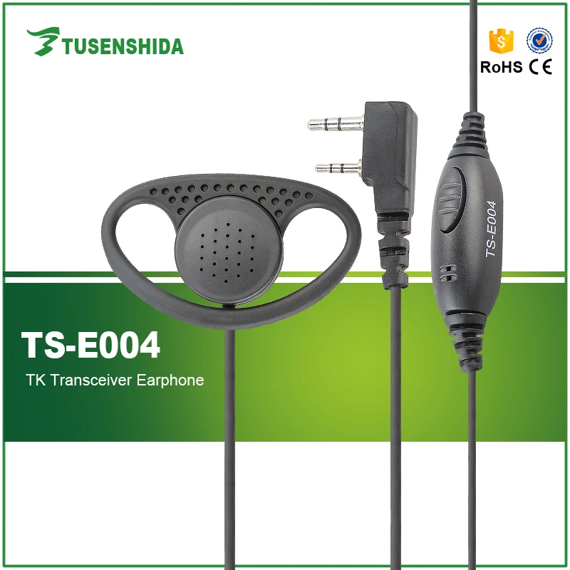 

Two Way Radio D-Type Earhook Earpiece Headset PTT for Walkie Talkie Baofeng UV-5R UV-5RE UV-5RA Plus BF-888S 777S 666S