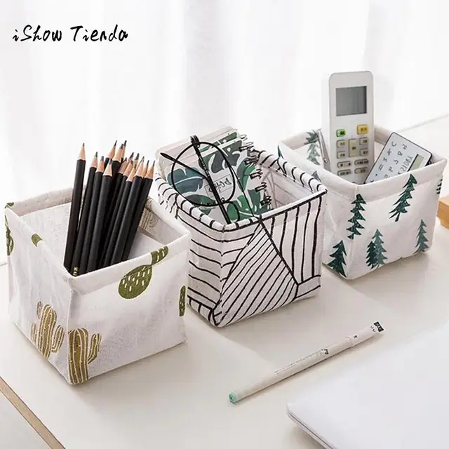 Storage Bin Closet Toy Box Container Desktop Cosmetic Snack Food Storage Bin Closet Toy Box Container Desktop Cosmetic Snack Food Underwear Sundries Organizer Fabric Basket Dropshipping