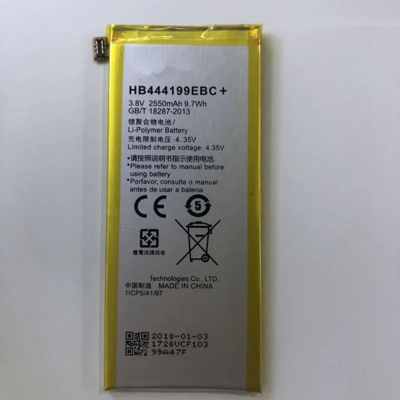 Oriwood новинка модель высокого качества 2550 мАч HB444199EBC + Батарея для Huawei Honor 4C C8818 CHM-CL00