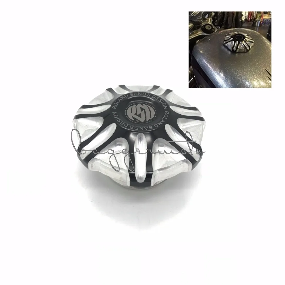 

RSD Black Durable Motorcycle CNC RSD Gas Cap Vented Fuel Cap For Harley Sportster XL 883 1200 48