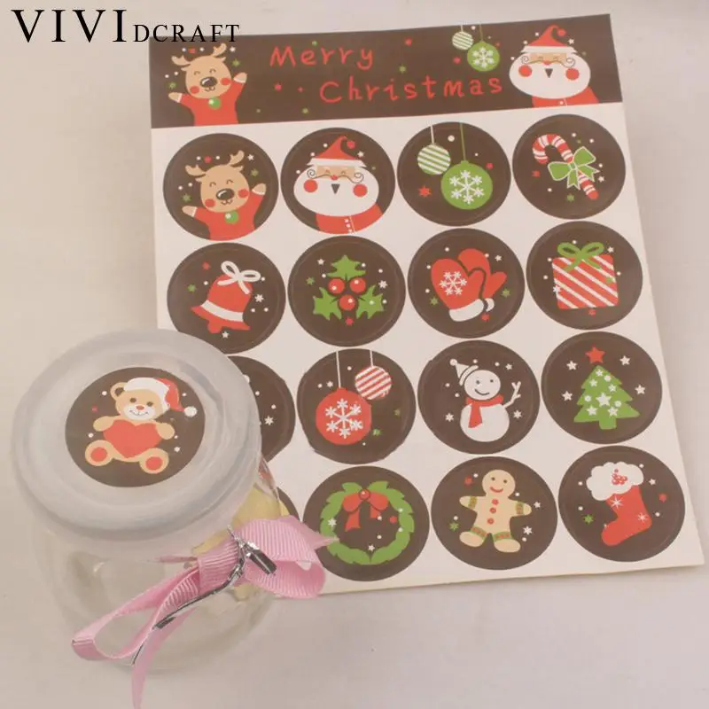 Vividcraft корейский канцелярский стикер s ручной работы мультфильм Рождественский