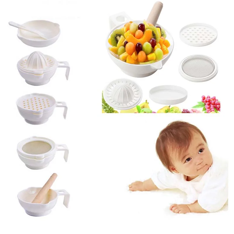 7 pcs set ABS Material Baby Food Grinder 2017 New Time limited Babies