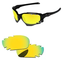 Polycarbonate-24K Золотые Зеркальные Сменные линзы для Jawbone Солнцезащитные очки с отверстиями рамка UVA и UVB Защита