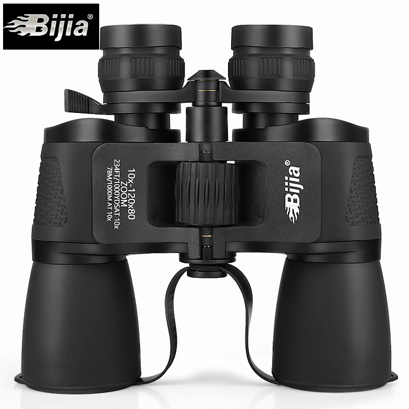 BIJIA 10-120X80 с высоким увеличением, дальний зум, охотничий телескоп, широкоугольный Профессиональный бинокль, высокое разрешение