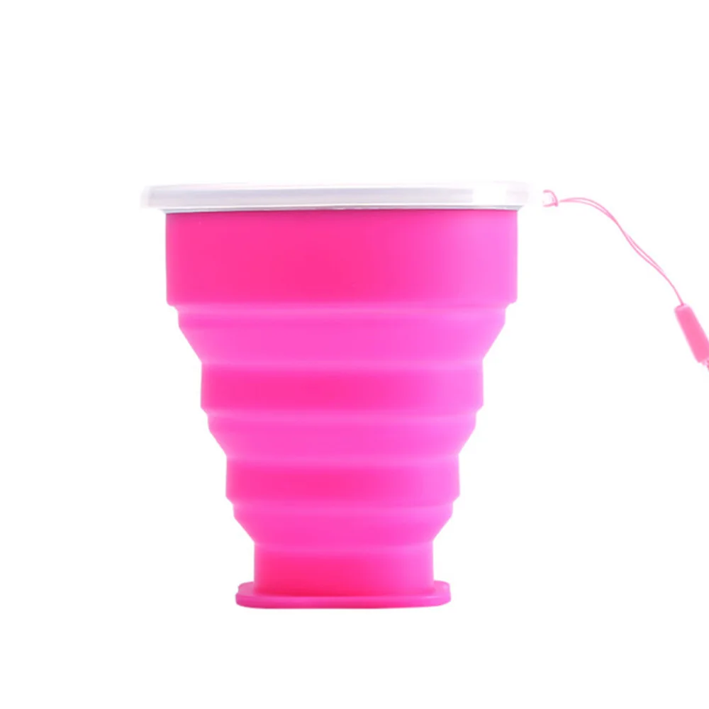 Silica Gel Collapsible Folding Cup Portable Travel Telescopic Durable Folding Drinking Style