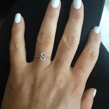 Alphebet charme nette micro pave cz buchstaben top qualität link kette meanning neueste design gold minimal kette ring