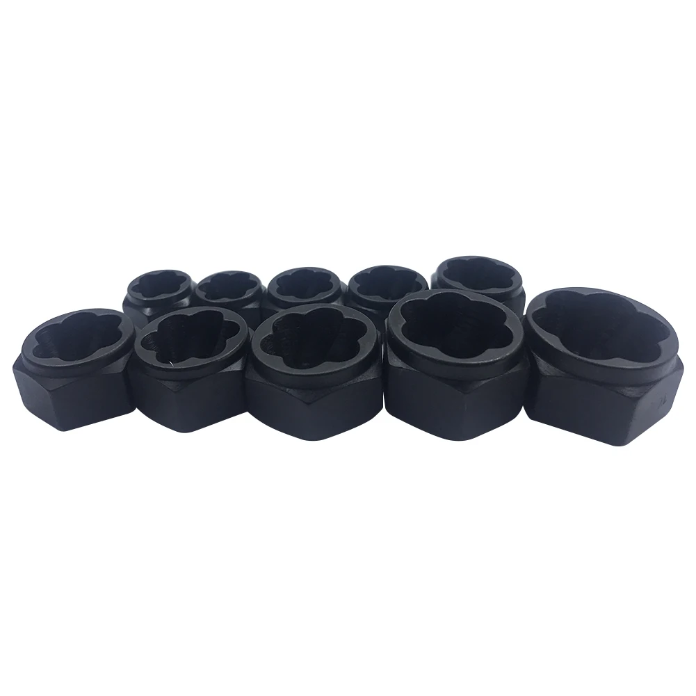 

10Pcs Damaged Nut Bolt Remover Stud Extractor Set Bolt Removal Kit TN99