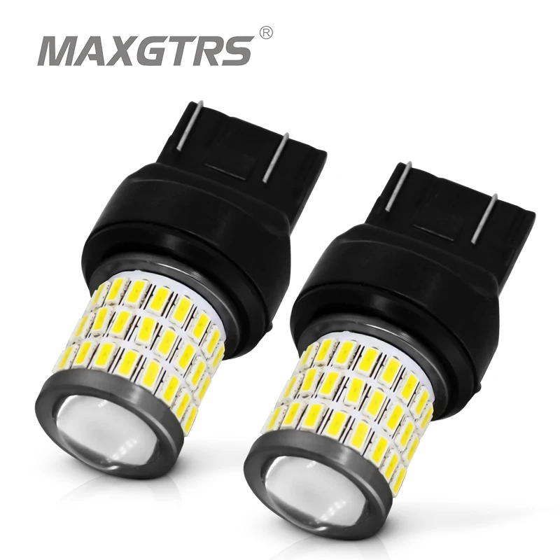 Светодиодные лампы 2x7443 7444 7440 7441 W21/5W W21W 992 светодиодный проектор для заднего
