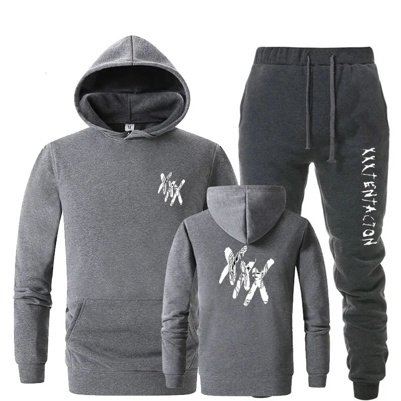 

Tracksuit men thermal underwear Sportswear Sets Fleece Thick Sporting Suit Malechandal hombre trainingspak mannen hoodies Suit
