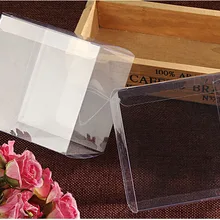 50 шт. 9*9*9 см Прозрачные водонепроницаемые pvc коробки для упаковки Малый пластиковая прозрачная коробка для хранения продуктов питания /Ювелирные изделия/Конфеты/подарок/косметика