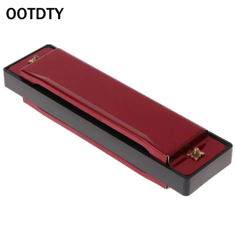 OOTDTY 10 отверстий Ключ C Блюз гармоника музыкальный инструмент обучающая игрушка с Чехол