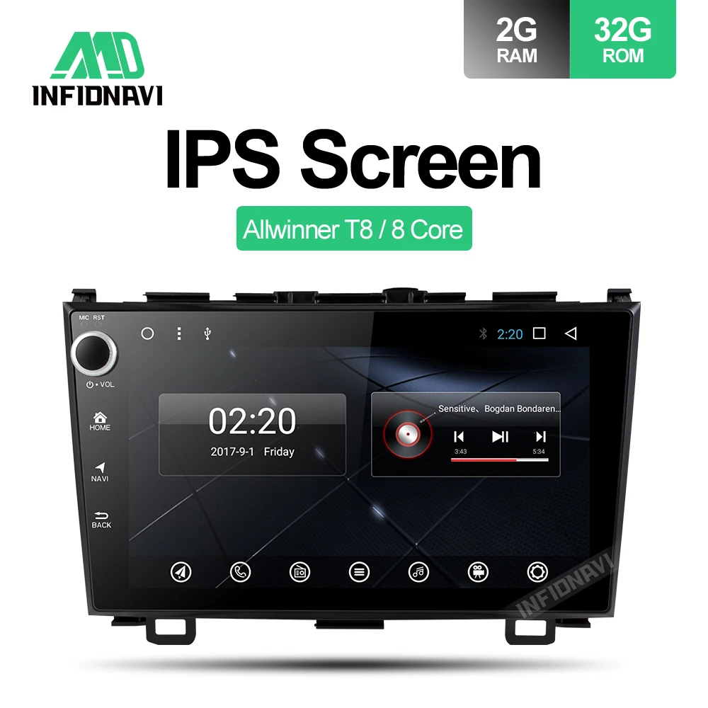 

android 8.1 car dvd for honda Honda CRV gps navigation radio video stereo multimedia player octa core IPS screen