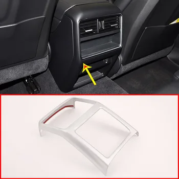 

For Porsche Cayenne 2018 2019 Car Interior ABS Matt Rear Row Air Conditioning Vent Frame Trim Accessories