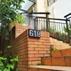 Solar Address Number Plate Sign Lamp Solar Powered House Number Doorplate Lamps 6 LED Lights Hotel Door Digital Solar Light 6