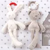 Lapin jouets lapin ours doux mignon bébé berceau poussette en peluche infantile poupée Mobile lit landau enfant Animal suspendus anneau jouets ► Photo 1/6