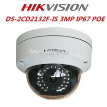 Hikvision Original English Version DS-2CD2132F-IS 3MP Fixed Dome Network IP Camera Replace DS-2CD2135F-IS CCTV Camera System