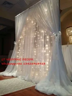 LED with backdrop ice silk