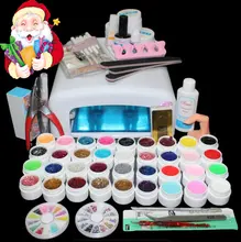 BTT-111 hot sell 36colors uv nail gel lamp tool set ,nail tools set kit ,kit nail gel set ,nail gel 36w uv lamp uv gel kit